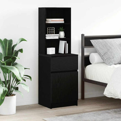 Bedside Cabinet 39x35x125 cm Engineered Wood Black