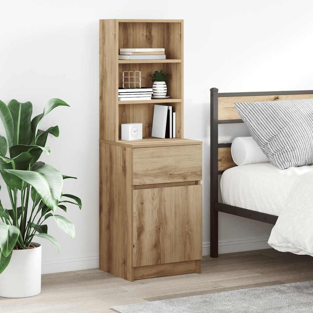 vidaXL Bedside Cabinet 39x35x125 cm Engineered Wood