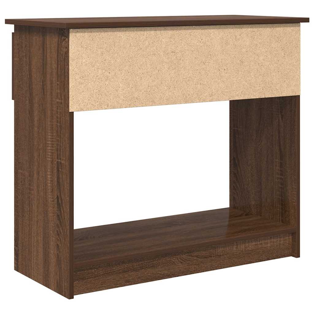 Console Table with Drawers 85,5x38,5x74,5 cm Brown oak
