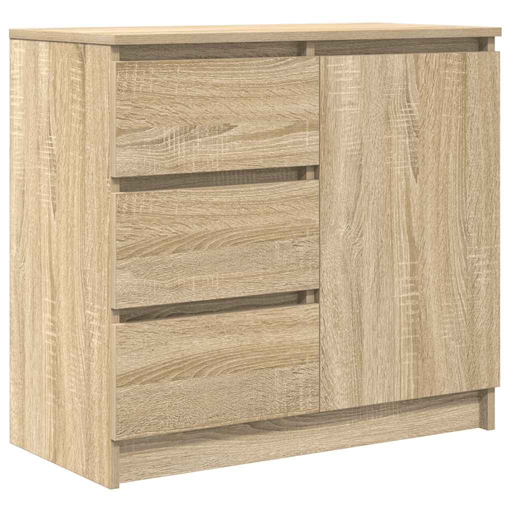 Sideboard with Drawer 71x35x65 cm Engineered Wood Sonoma oak
