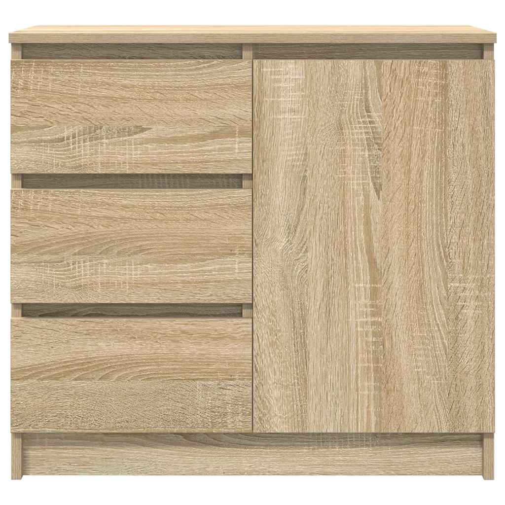 Sideboard with Drawer 71x35x65 cm Engineered Wood Sonoma oak