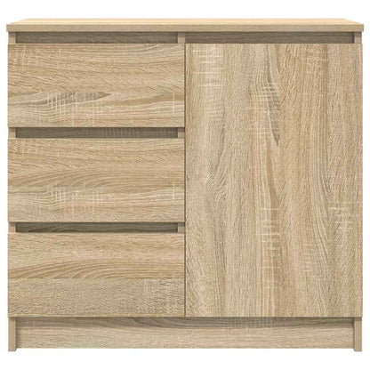 Sideboard with Drawer 71x35x65 cm Engineered Wood Sonoma oak