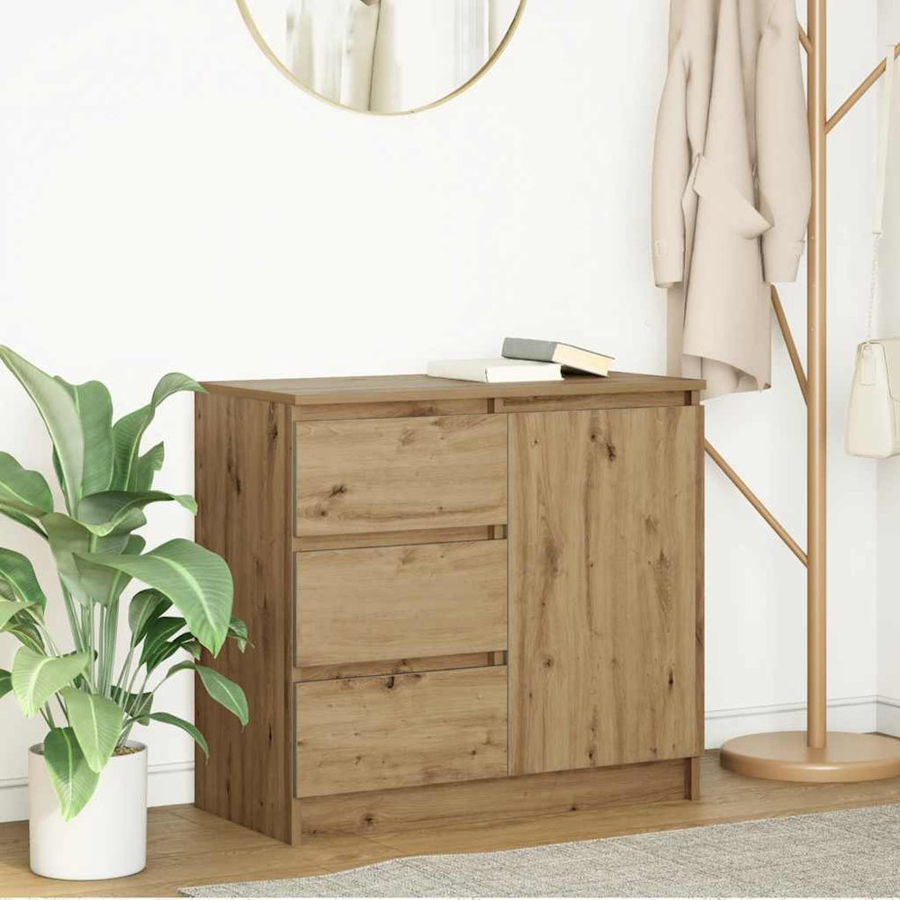 vidaXL Sideboard with Drawer 71x35x65 cm Engineered Wood