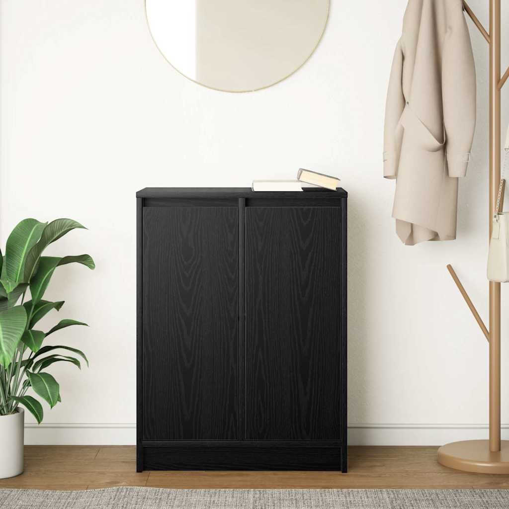 Sideboard 57x34x76 cm Engineered Wood Black oak