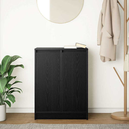 Sideboard 57x34x76 cm Engineered Wood Black oak