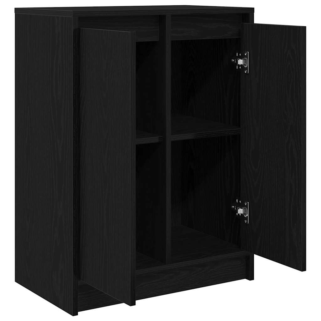 Sideboard 57x34x76 cm Engineered Wood Black oak