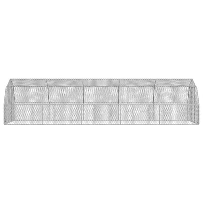 vidaXL Chicken Run 2,5x10x2,25 m Galvanised Steel 5