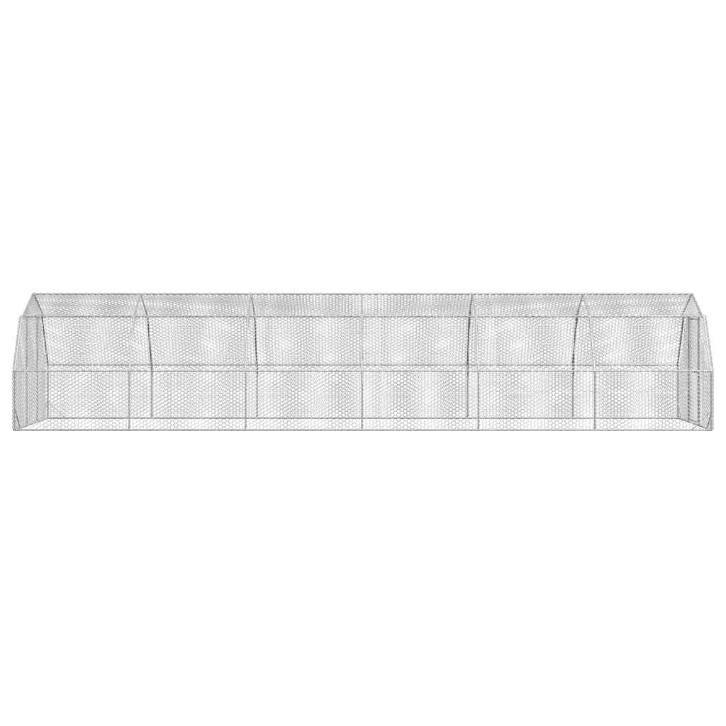 vidaXL Chicken Run 2.5x12x2.25 m Galvanised Steel 4