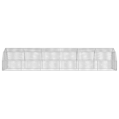 vidaXL Chicken Run 2.5x12x2.25 m Galvanised Steel 4