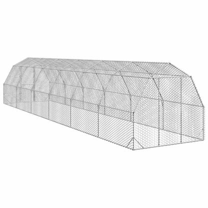 vidaXL Chicken Run 2.5x12x2.25 m Galvanised Steel 5