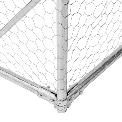 vidaXL Chicken Run with Roof 2.5x6x2.25 m Galvanised Steel 6