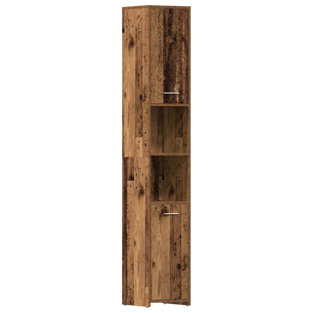 4 Piece Bathroom Furniture Set Engineered Wood Old wood