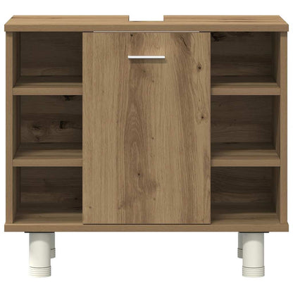 3 Piece Bathroom Furniture Set Engineered Wood Artisan oak