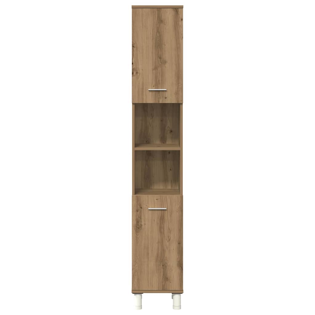 3 Piece Bathroom Furniture Set Engineered Wood Artisan oak