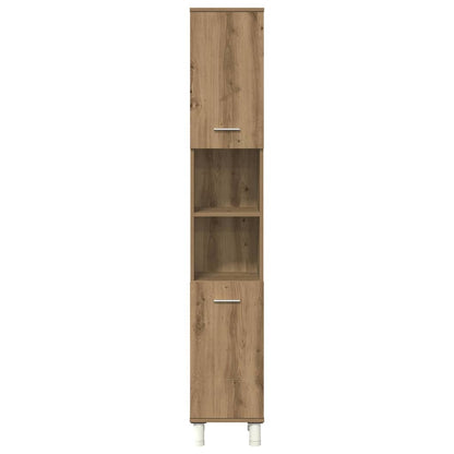 3 Piece Bathroom Furniture Set Engineered Wood Artisan oak