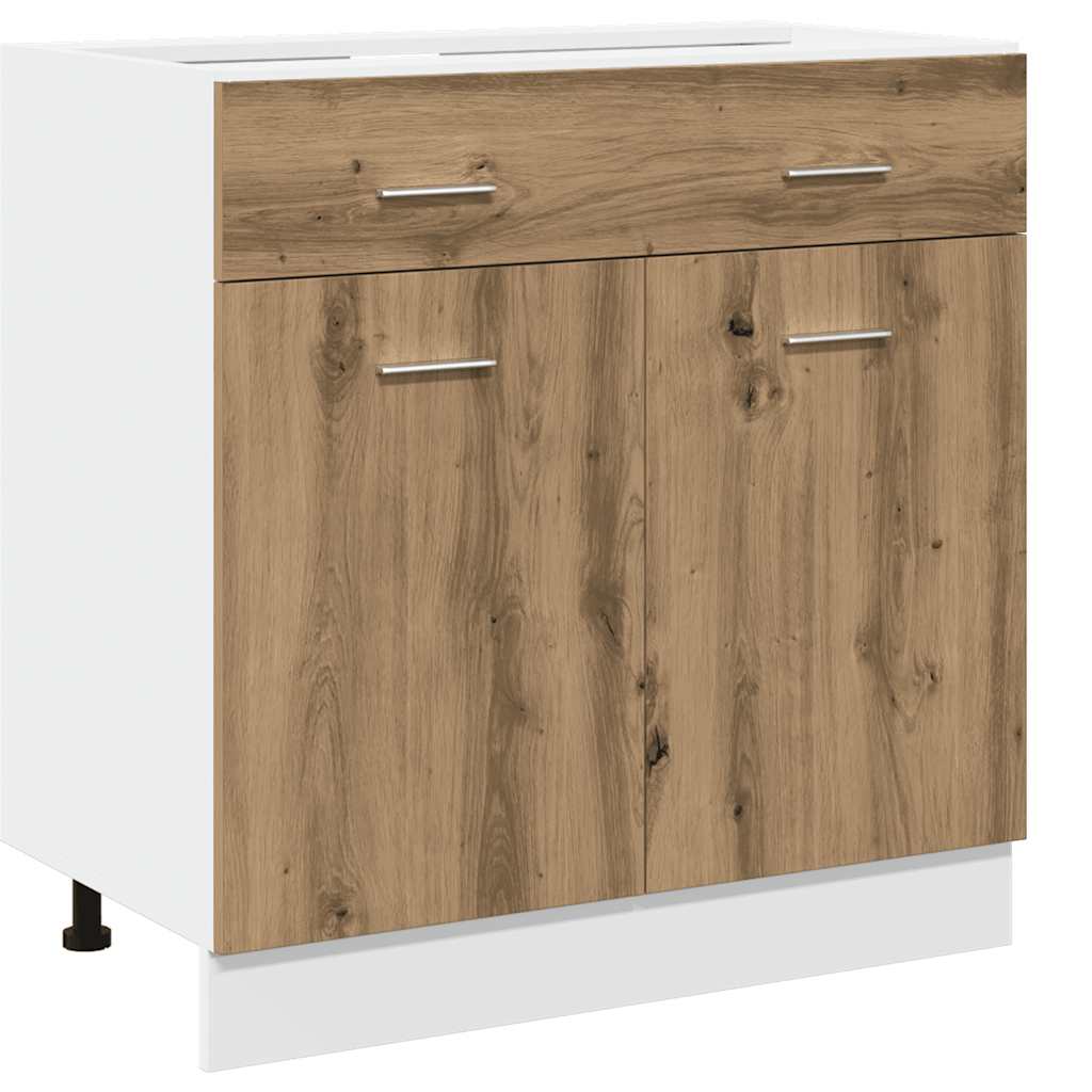 vidaXL 7 Piece Kitchen Cabinet Set Lyon Artisan Oak Engineered Wood 5