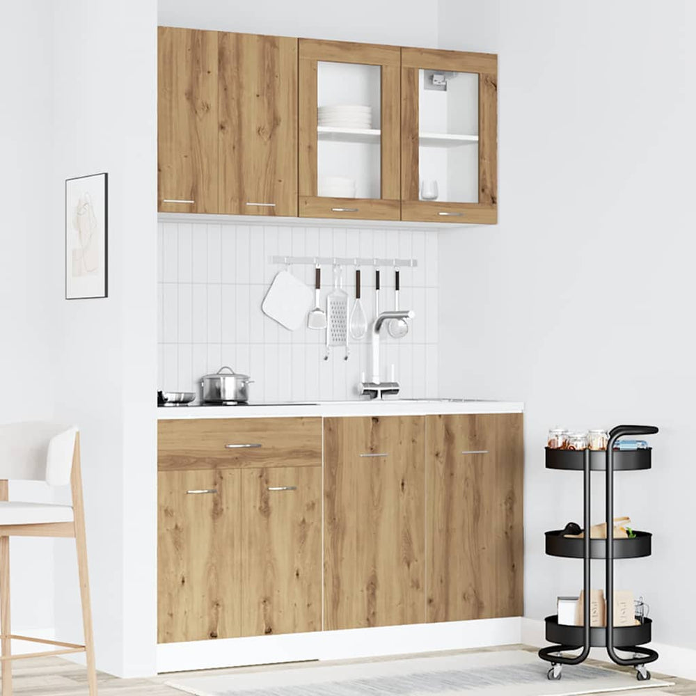 vidaXL Kitchen Unit LYON 4 pcs Engineered Wood