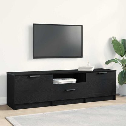 TV Cabinet 140x35x40 cm Engineered Wood Black oak