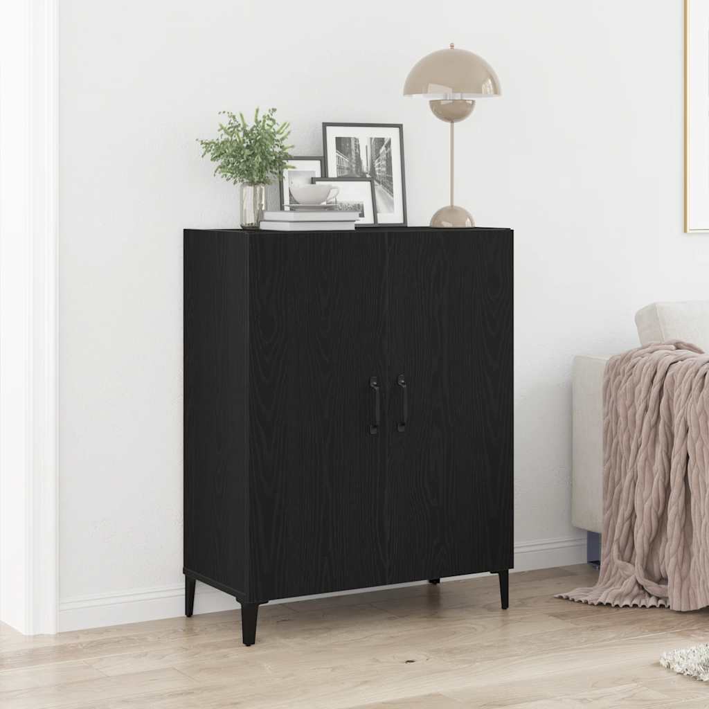 Sideboard 70x34x90 cm Engineered Wood Black oak