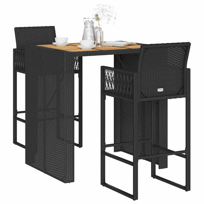 vidaXL 5 Piece Garden Bar Set without Cushions