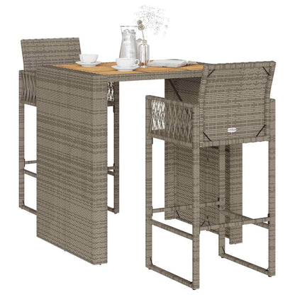 vidaXL 5 Piece Garden Bar Set without Cushions