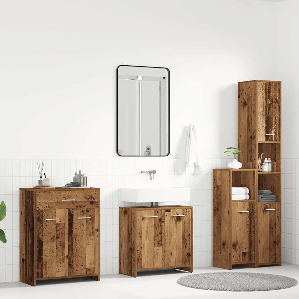 4 Piece Bathroom Furniture Old wood