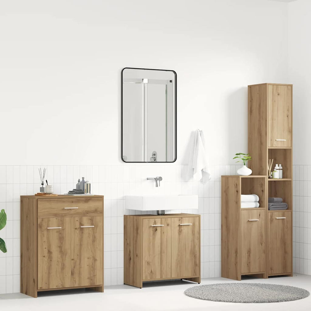 vidaXL 4 Piece Bathroom Furniture