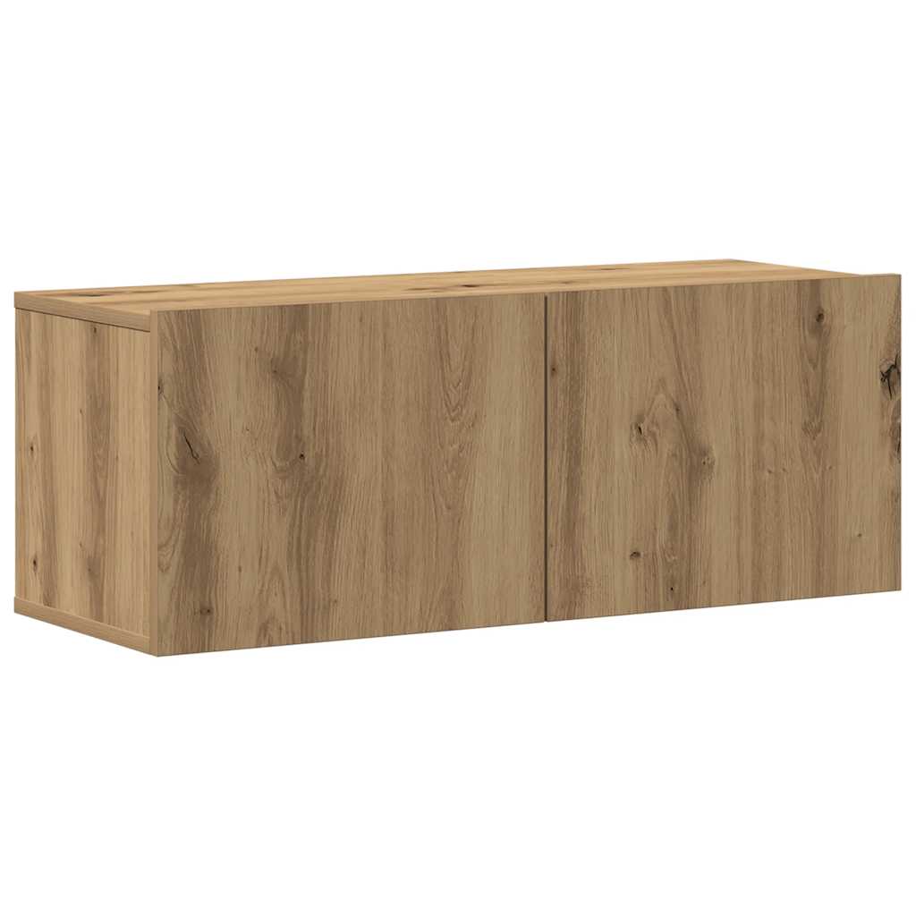 vidaXL Wall Mounted TV cabinets 8 pcs Artisan Oak Engineered Wood 6