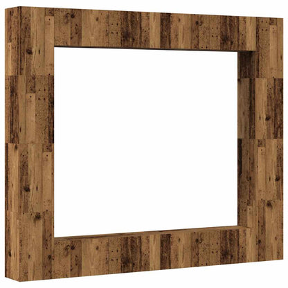 vidaXL 8 Piece Wall-mounted TV Cabinet Set Old Wood Engineered Wood 2