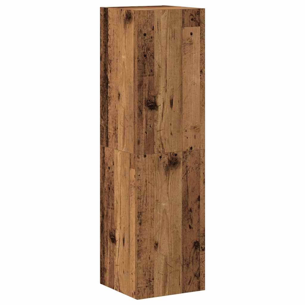 vidaXL 8 Piece Wall-mounted TV Cabinet Set Old Wood Engineered Wood 4