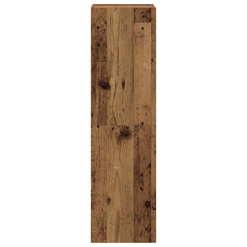 vidaXL 8 Piece Wall-mounted TV Cabinet Set Old Wood Engineered Wood 5