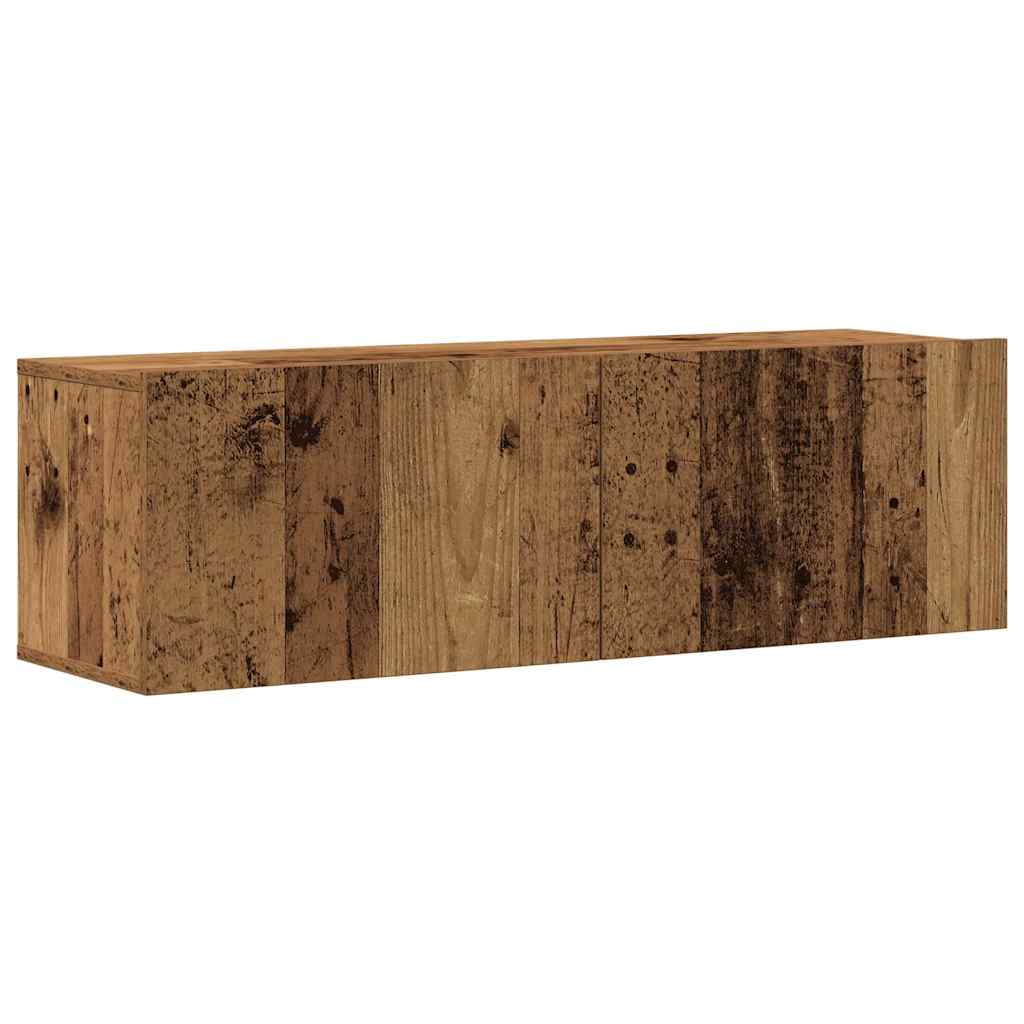 vidaXL 8 Piece Wall-mounted TV Cabinet Set Old Wood Engineered Wood 6