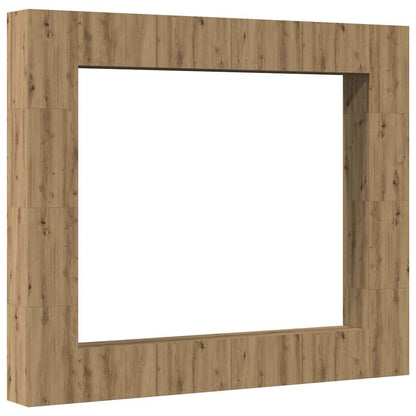 vidaXL Wall Mounted TV cabinets 8 pcs Artisan Oak Engineered Wood 2