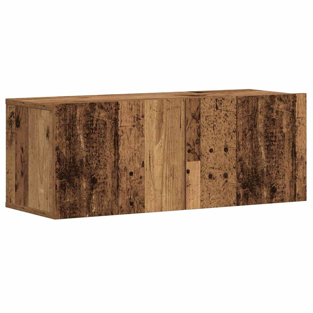 3 Piece TV Cabinet Set Engineered Wood Width 80 cm Old wood