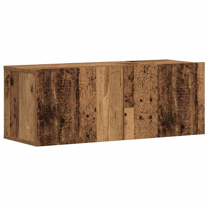 3 Piece TV Cabinet Set Engineered Wood Width 80 cm Old wood