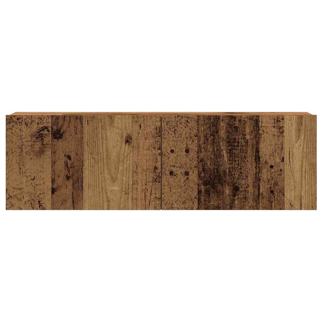 6 Piece TV Cabinet Set Engineered Wood Width 200 cm Old wood