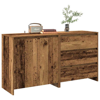 2 Piece Sideboard Engineered Wood Old wood