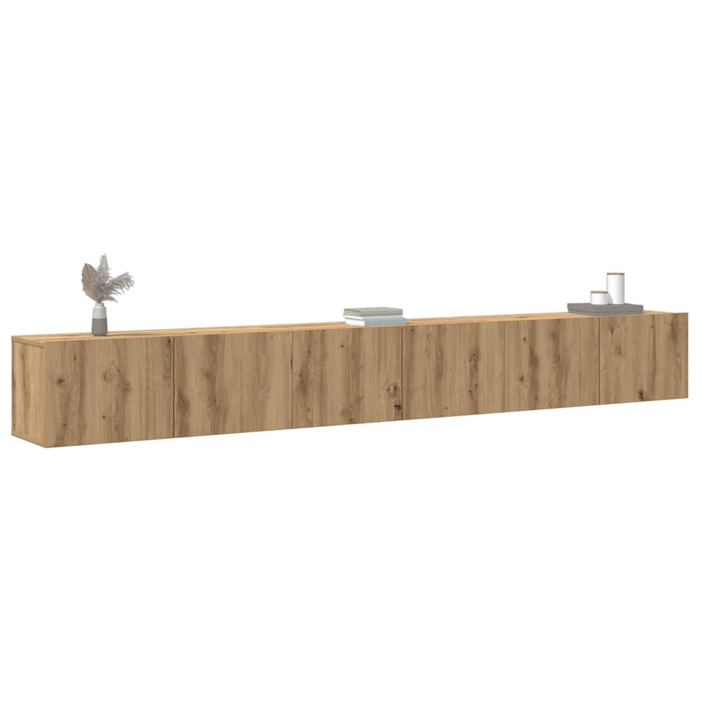 vidaXL 3 Piece TV Cabinet Set Engineered Wood Width 80 cm