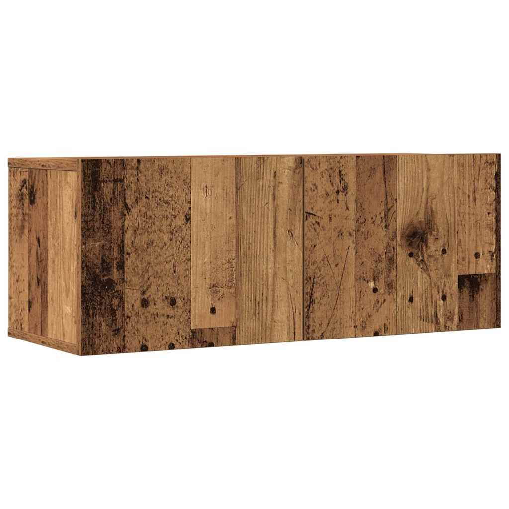 7 Piece TV Cabinet Set Engineered Wood Width 80 cm Old wood