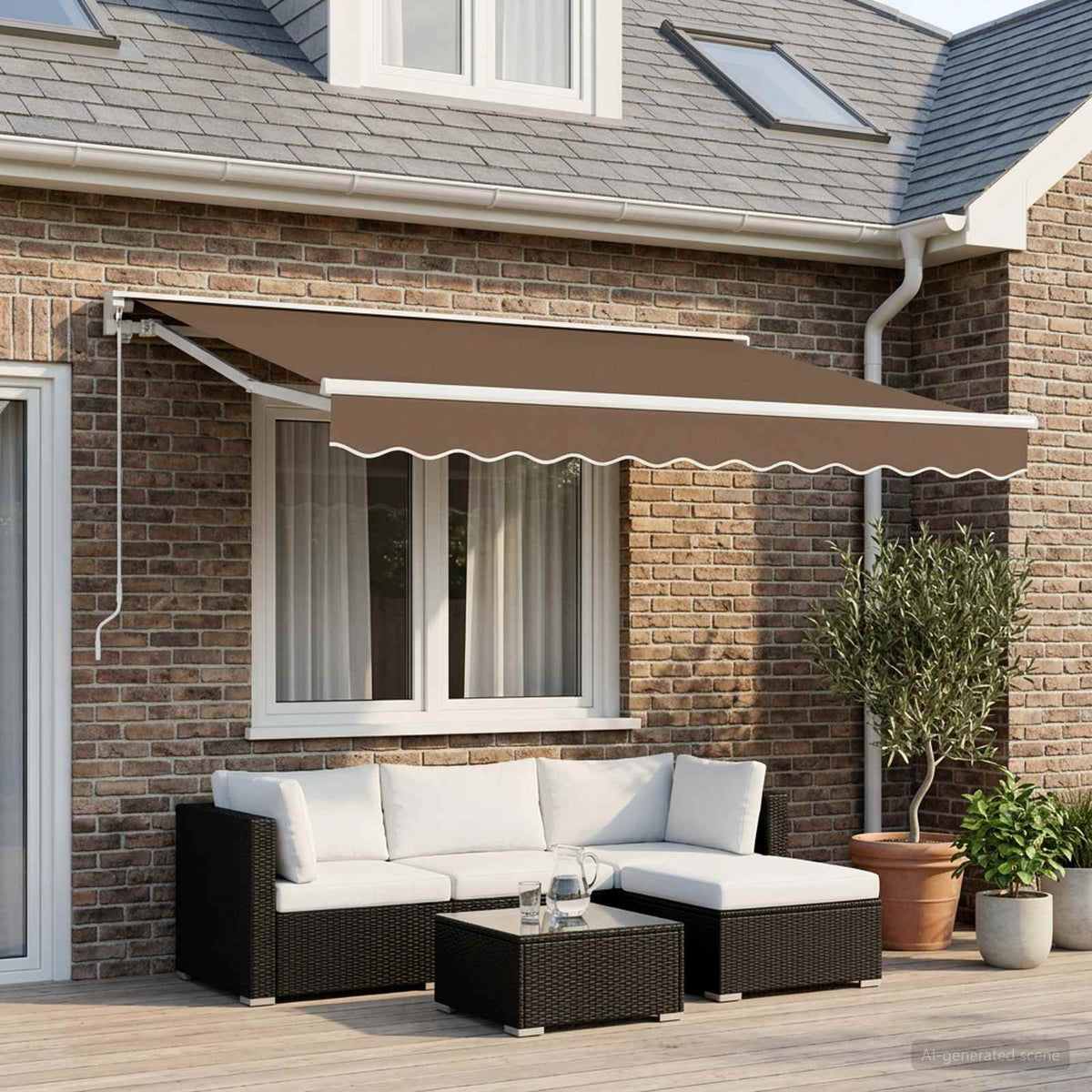 Awning Canopy Replacement Polyester Beige