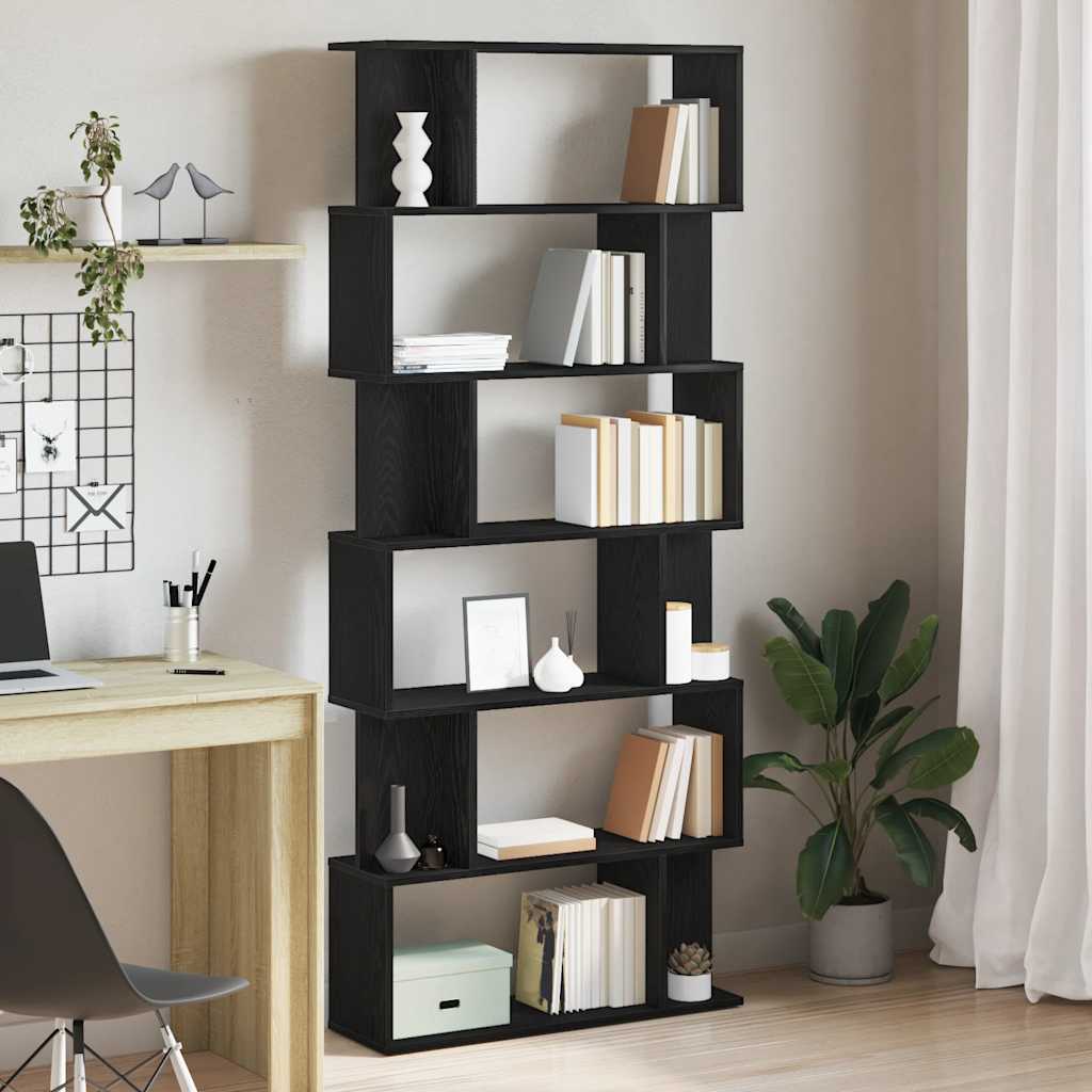 Book Cabinet/Room Divider 80x24x192 cm Black oak