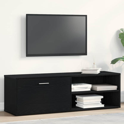 TV Cabinet 120x34x37 cm Engineered Wood Black oak