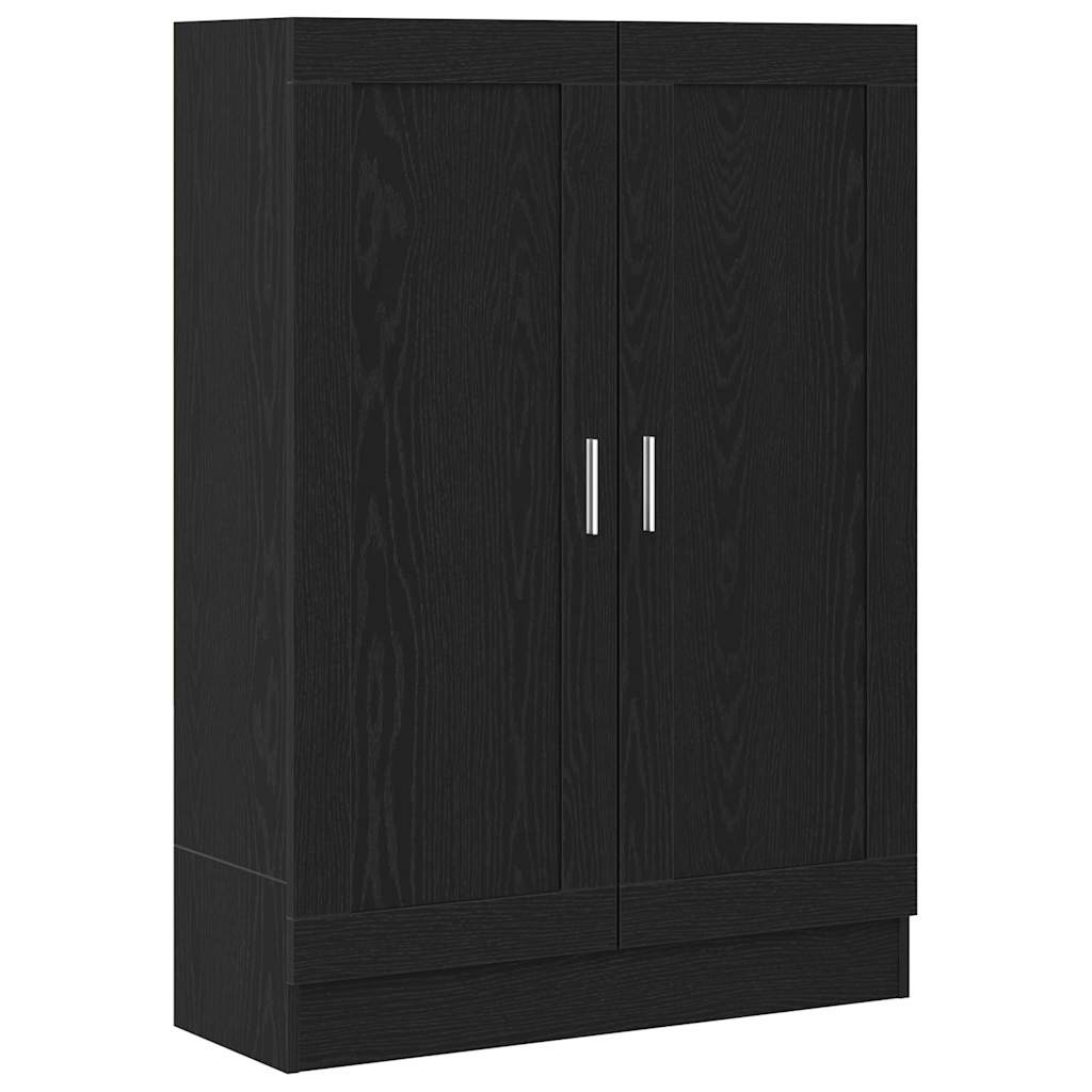 Book Cabinet 82.5x30.5x115 cm Engineered Wood Black oak