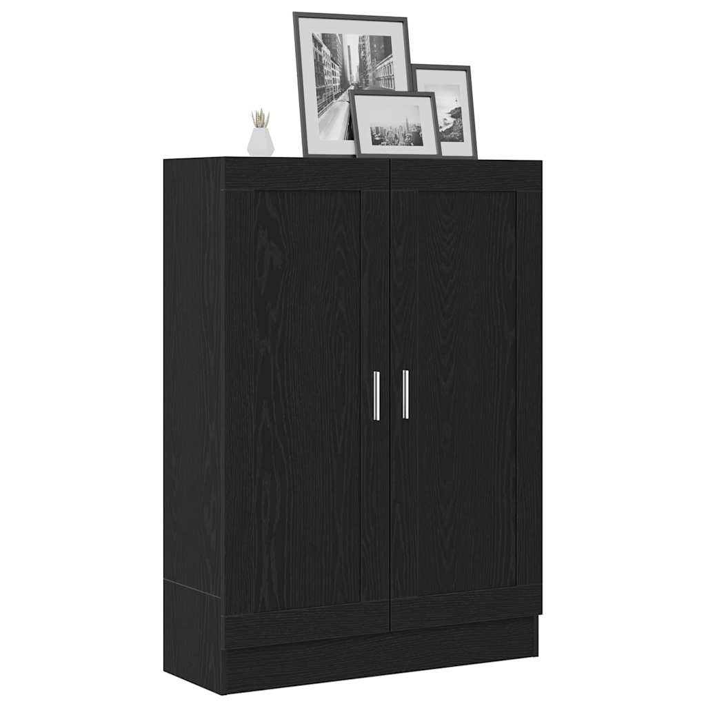 Book Cabinet 82.5x30.5x115 cm Engineered Wood Black oak