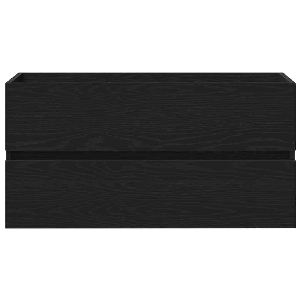 Sink Cabinet 90x38.5x45 cm Engineered Wood Black oak