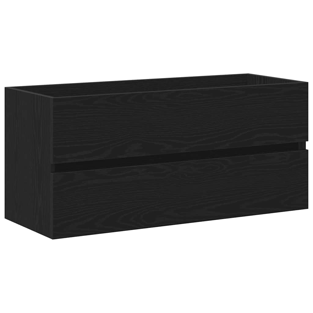 Sink Cabinet 100x38.5x45 cm Engineered Wood Black oak