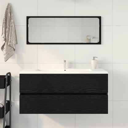 Sink Cabinet 100x38.5x45 cm Engineered Wood Black oak