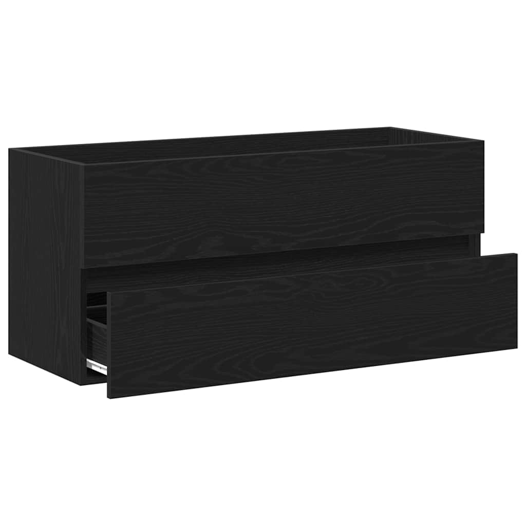 Sink Cabinet 100x38.5x45 cm Engineered Wood Black oak