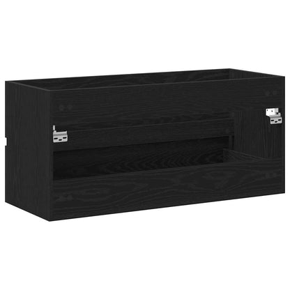 Sink Cabinet 100x38.5x45 cm Engineered Wood Black oak
