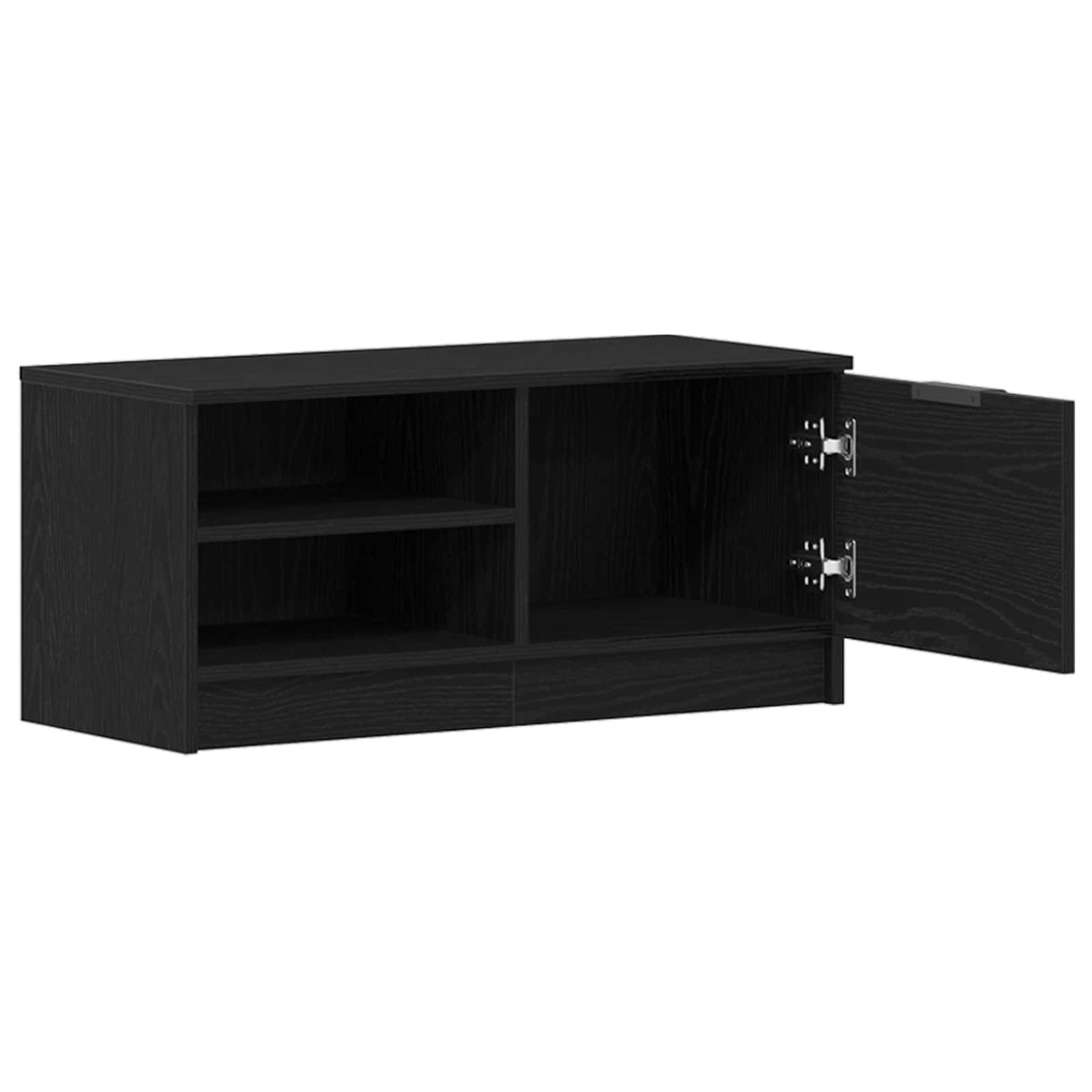 TV Cabinet Set 80x35x36.5 cm Engineered Wood 2 pcs Black oak